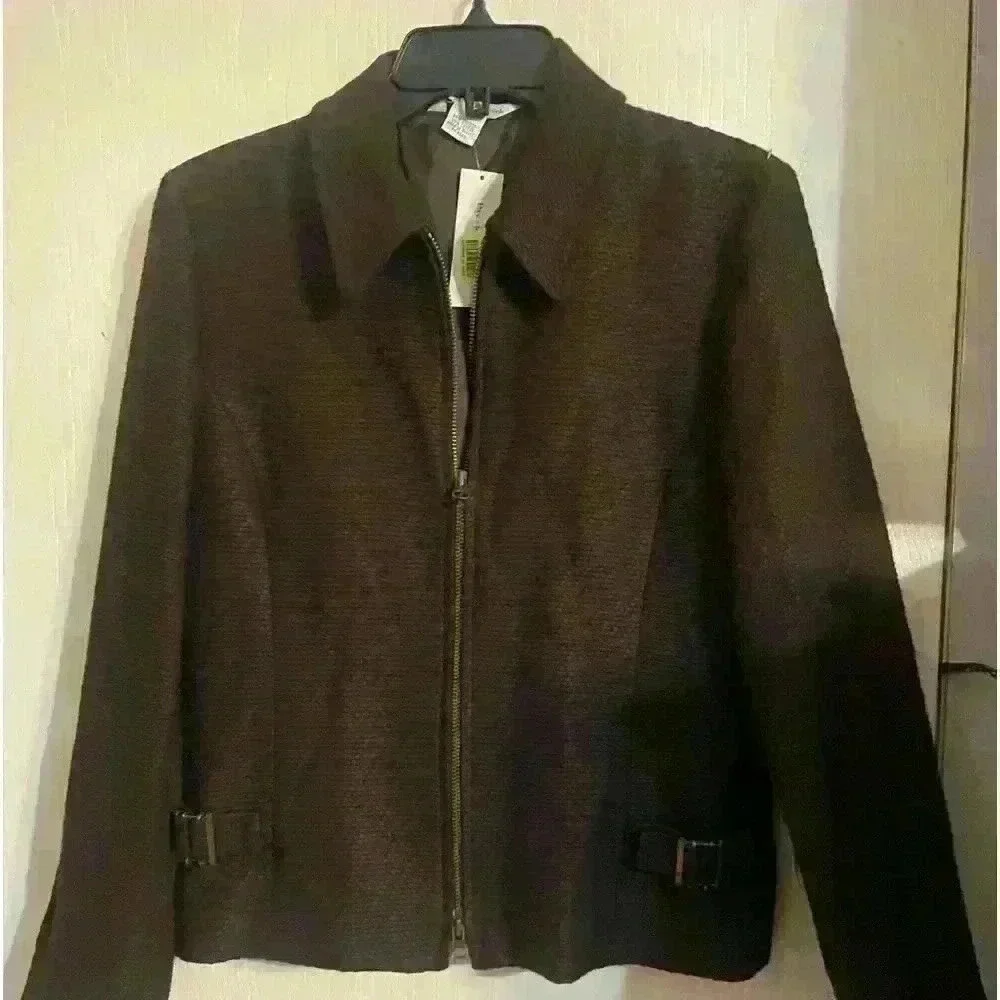 Preston And York Chocolate Brown Blazer Size 6 Brand New